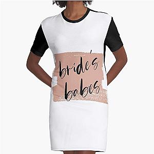 Bride's Babes Bridesmaids Tribe Graphic T-Shirt Dress