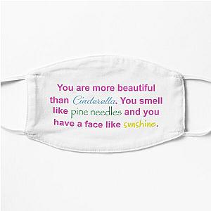 Bridesmaids Cinderella Quote Flat Mask