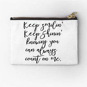 BRIDESMAIDS MOVIE QUOTE "KEEP SMILIN" Zipper Pouch