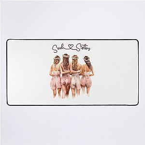 Soul Sisters Bachelorette Bridesmaids Watercolor Art Desk Mat