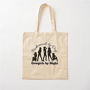 Bridesmaids by Day Cowgirls by Night Cotton Tote Bag