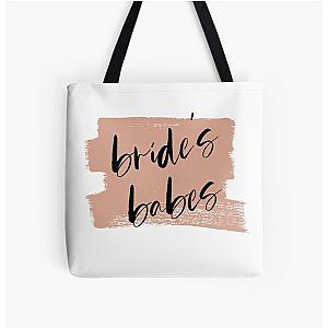 Bride's Babes Bridesmaids Tribe All Over Print Tote Bag