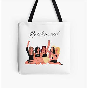 Bridesmaids celebrating All Over Print Tote Bag