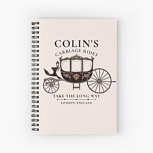 Colin Bridgerton's Carriage Rides - Chic London Design Spiral Notebook