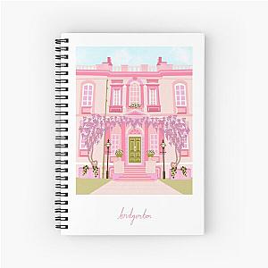 Bridgerton House, Pastel Pink Spiral Notebook