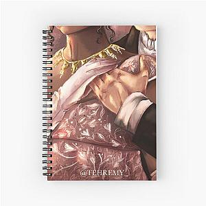 Anthony Bridgerton and Kate Sharma Holding Hands Spiral Notebook