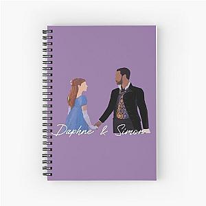 DaphneBridgerton and Simon Dancing Spiral Notebook