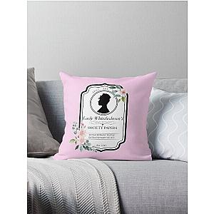 The Bridgerton - Lady Whistledown's Society Papers Throw Pillow