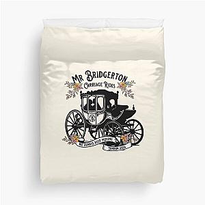 Mr Bridgerton and Penelope Featherington Carriage Rides vintage add Duvet Cover