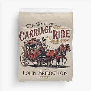 Colin Bridgerton's Carriage Rides - Chic London Duvet Cover