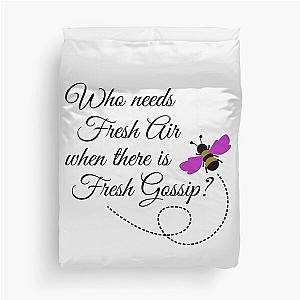 Bridgerton - Fresh Gossip - Pink Duvet Cover