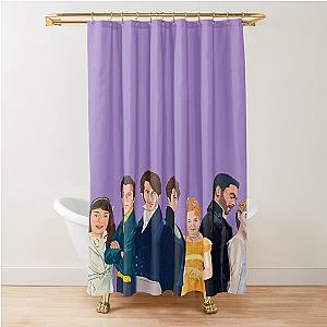 Bridgerton Characters Shower Curtain