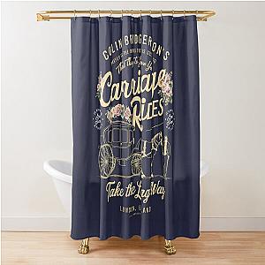 Colin Bridgerton's Carriage Rides - Chic London Shower Curtain