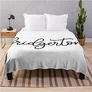 Bridgerton Calligraphy Throw Blanket