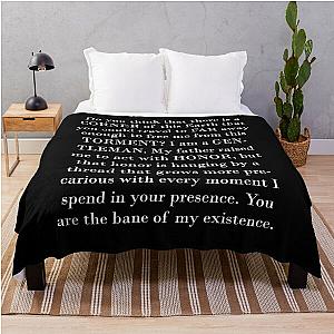 Anthony Bridgerton Speech, Anthony Bridgerton quote BOOOOOM Throw Blanket