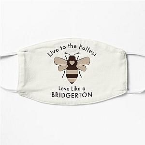 Love Like a BRIDGERTON - Bridgerton Bee and Original Quote Flat Mask