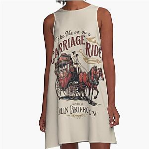 Colin Bridgerton's Carriage Rides - Chic London A-Line Dress