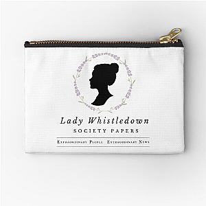 Lady Whistledown Society Papers w Lavender - Bridgerton - Penelope Featherington  Zipper Pouch