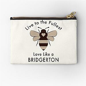 Love Like a BRIDGERTON - Bridgerton Bee and Original Quote Zipper Pouch