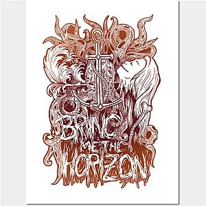 bring me the horizon red retro Poster TP0509