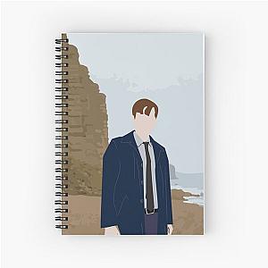 Broadchurch - Alec Hardy on the beach Spiral Notebook