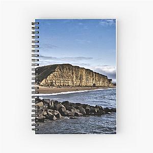 Dramatic West bay cliffs and Broadchurch Spiral Notebook