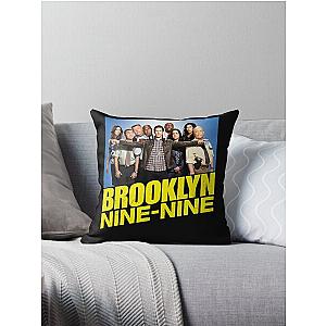 Brooklyn Nine Nine 99 - Cast and Logo Throw Pillow