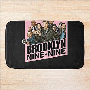 Brooklyn nine nine pink logo Bath Mat