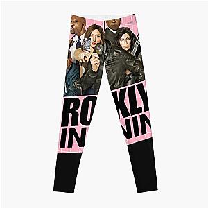 Brooklyn nine nine pink logo Leggings