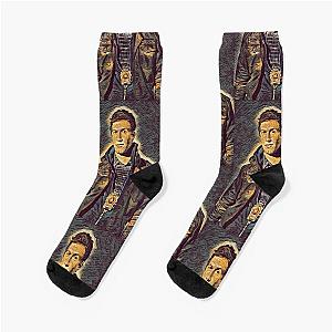 Jake peralta Brooklyn nine nine digital painting Socks