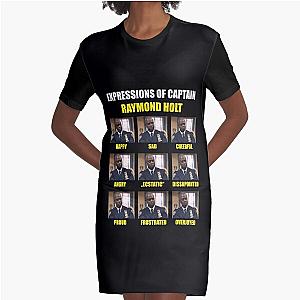 Expressions Of Raymond Holt - Brooklyn Nine Nine Graphic T-Shirt Dress