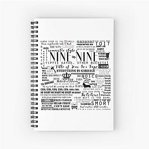 Brooklyn Nine Nine Memorable Quotes Spiral Notebook