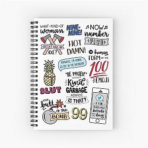 Brooklyn Nine Nine - Version 2 - TV Show Art Spiral Notebook