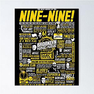 Brooklyn Nine Nine T-ShirtWise Words of the Nine-Nine Poster