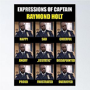 Expressions Of Raymond Holt - Brooklyn Nine Nine Poster