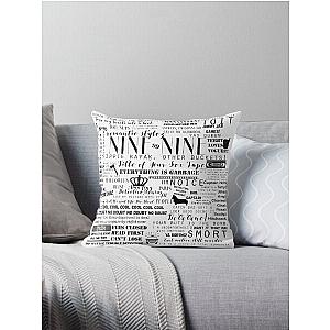 Brooklyn Nine Nine Memorable Quotes Throw Pillow