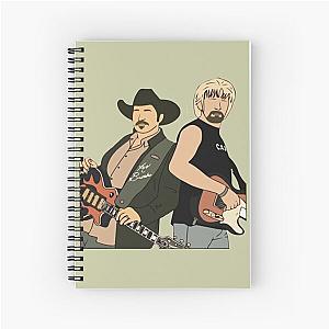 Brooks and Dunn Country Duo Throwback Silhouette Spiral Notebook