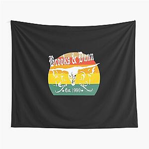 Brooks and Dunn Country Duo Throwback Silhouette Sticker Tapestry