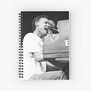 Bruce Hornsby - BW Photograph Spiral Notebook