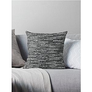 The River - Bruce Springsteen (lyrics) v.2 Throw Pillow