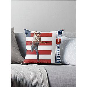 Ancient Bruce Springsteen Throw Pillow