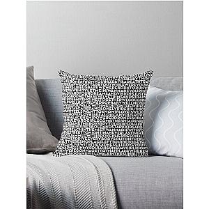 Born To Run - Bruce Springsteen (lyrics) v.12 Throw Pillow