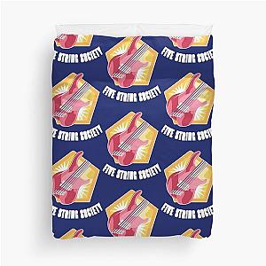 Funny Rockstar Guitar Teacher Bruce Duvet Cover