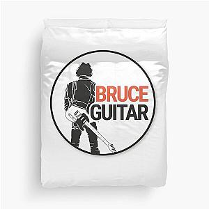 Bruce Guitarist Duvet Cover