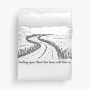 Bruce Springsteen - Thunder Road Lyrics Duvet Cover