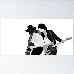 Bruce Springsteen and Clarence Clemons Born to Run Photo Drawing Poster