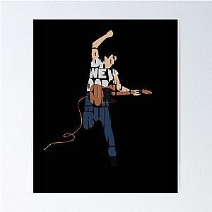 bruce springsteen typography art inspirowl design transparent	 Poster