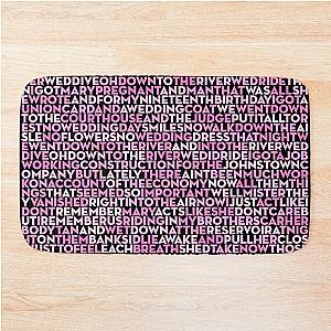 The River - Bruce Springsteen (lyrics) v.6 Bath Mat