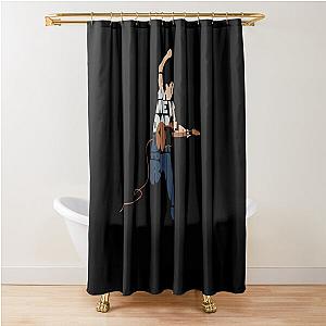 bruce springsteen typography art inspirowl design transparent	 Shower Curtain