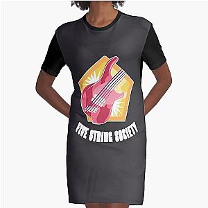 Funny Rockstar Guitar Teacher Bruce Graphic T-Shirt Dress